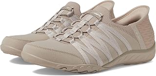 Skechers Women's Breathe-Easy Roll-with-Me Slip-in Trainer