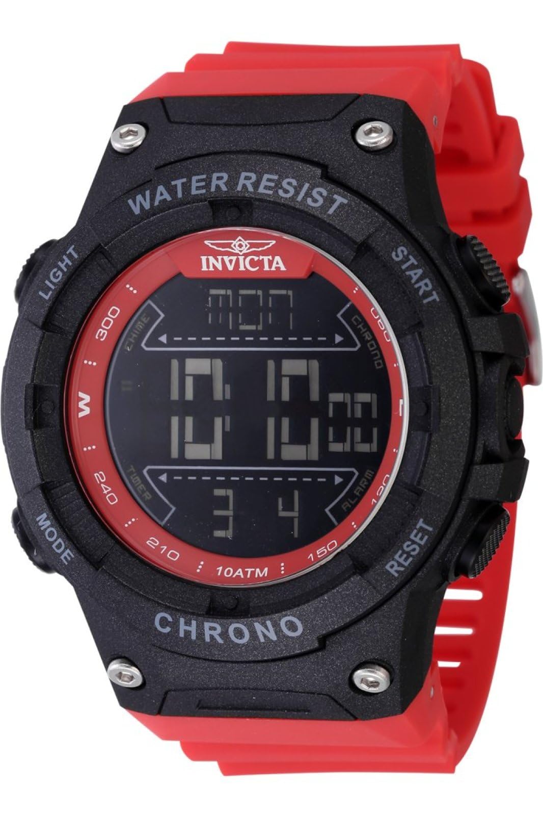 Invicta Racing Men 52mm Dial Electronic Digital