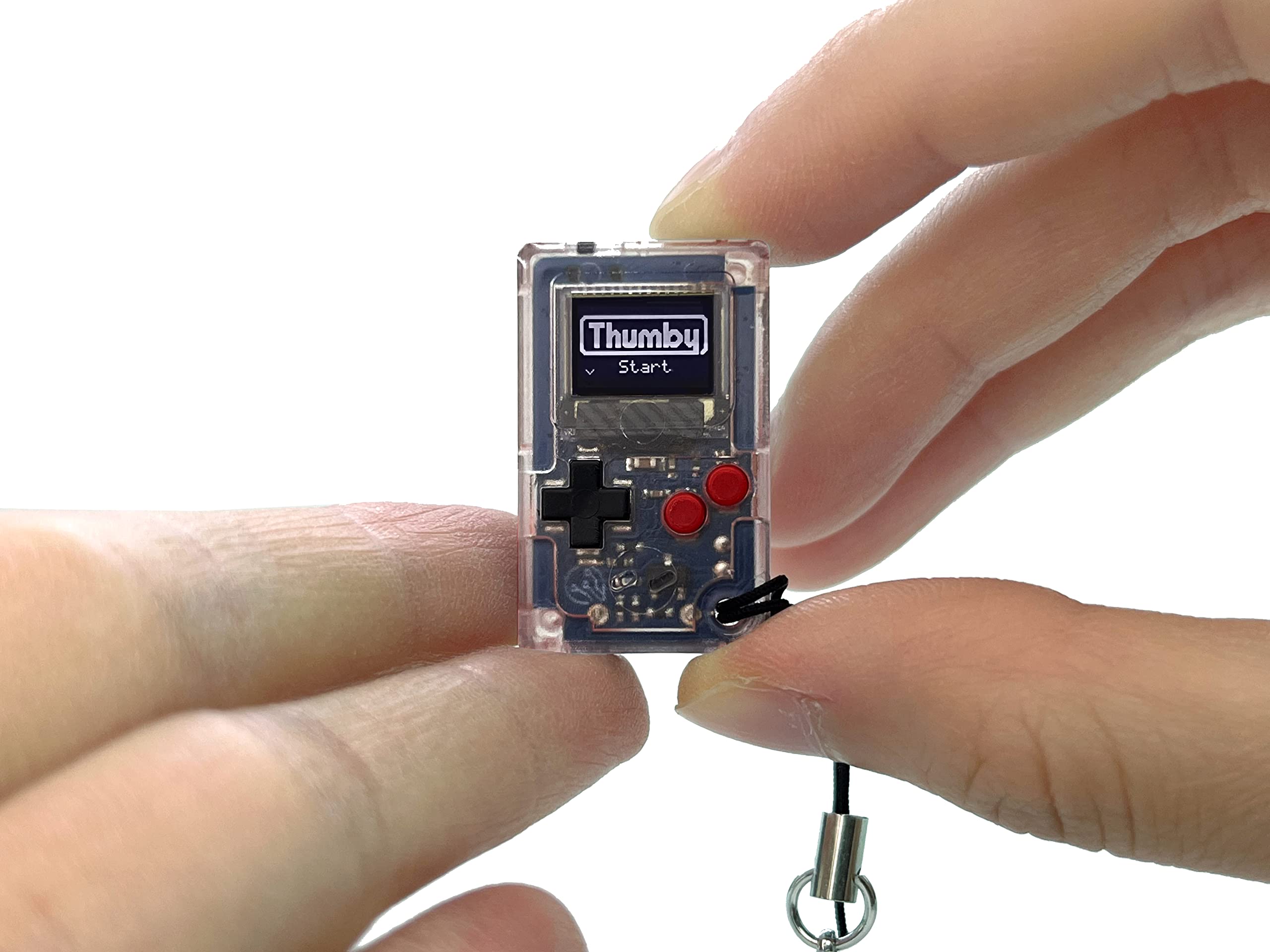 TinyCircuits | Thumby Programmable Game Console Keychain – Retro Gaming Fun Mini