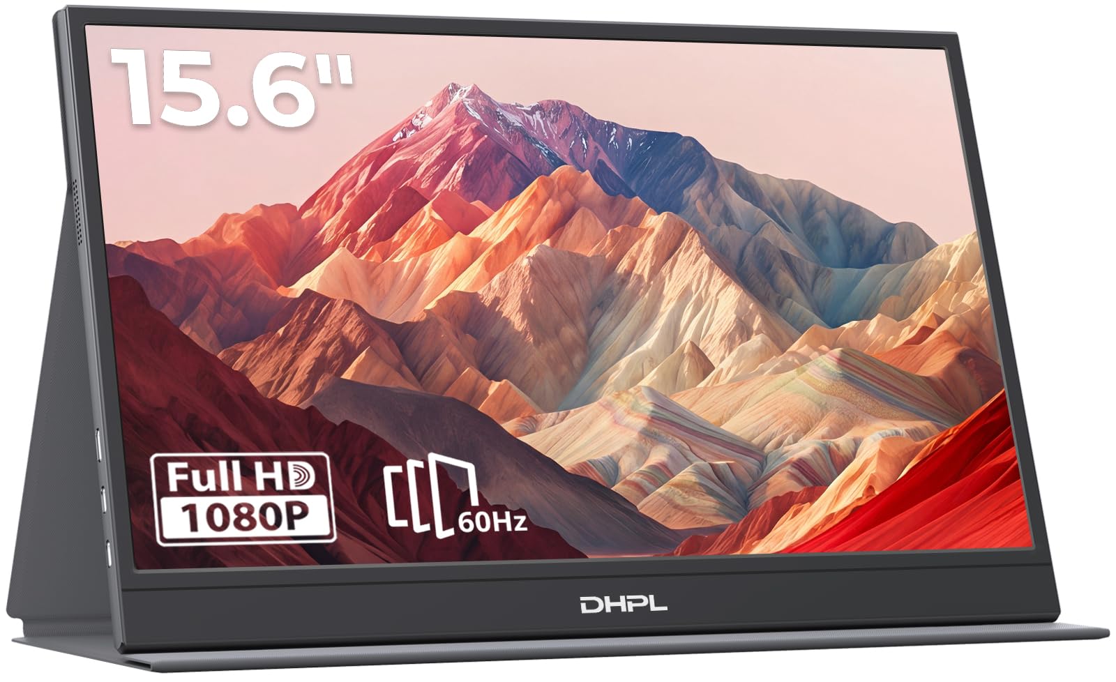 DHPL 15.6" Portable Monitor, Matte IPS FHD 1080P 60Hz | HDR, Ultra-slim 1.09cm/6