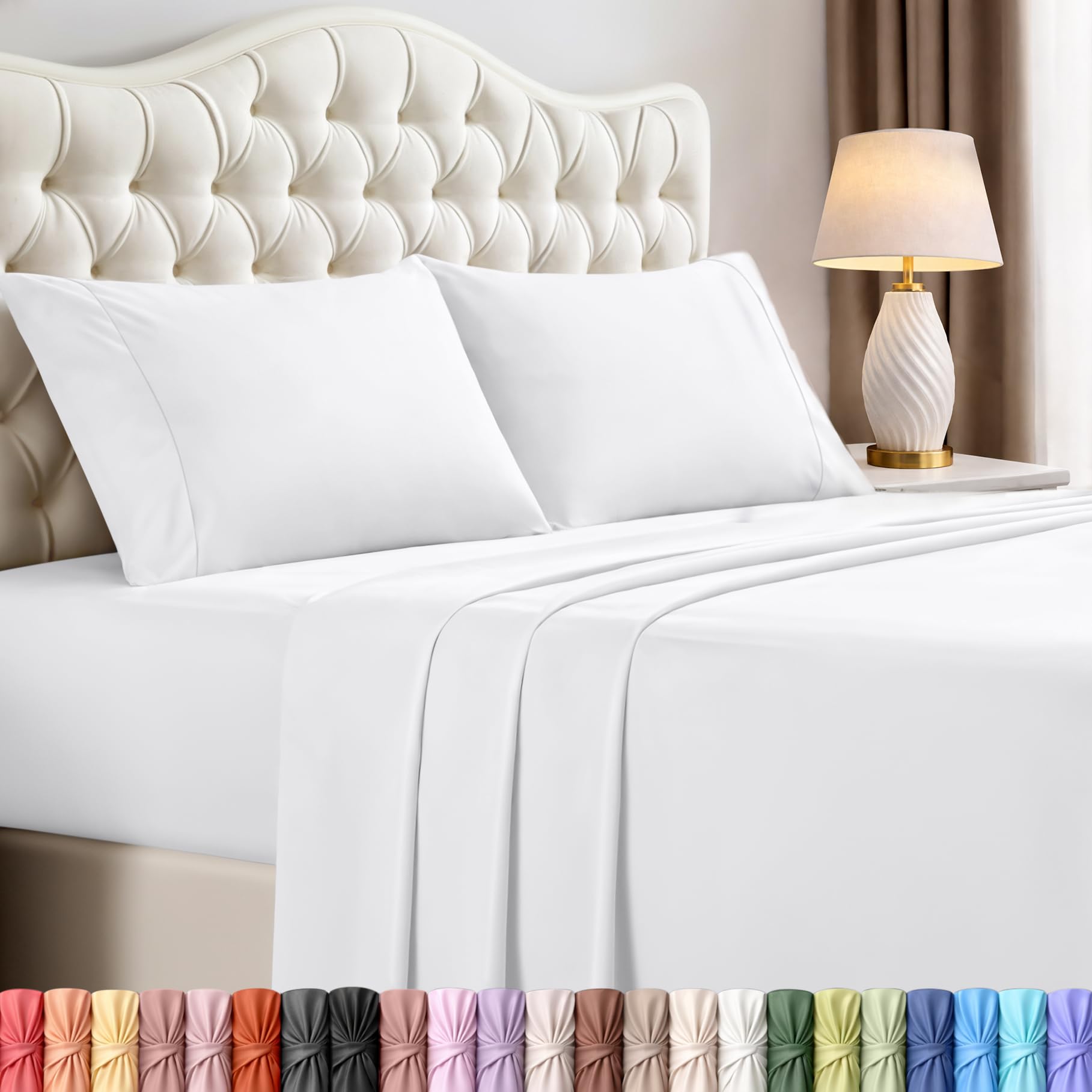 Utopia Bedding King Bed Sheets Set - 4 Piece Bedding - Brushed Microfiber - Shri