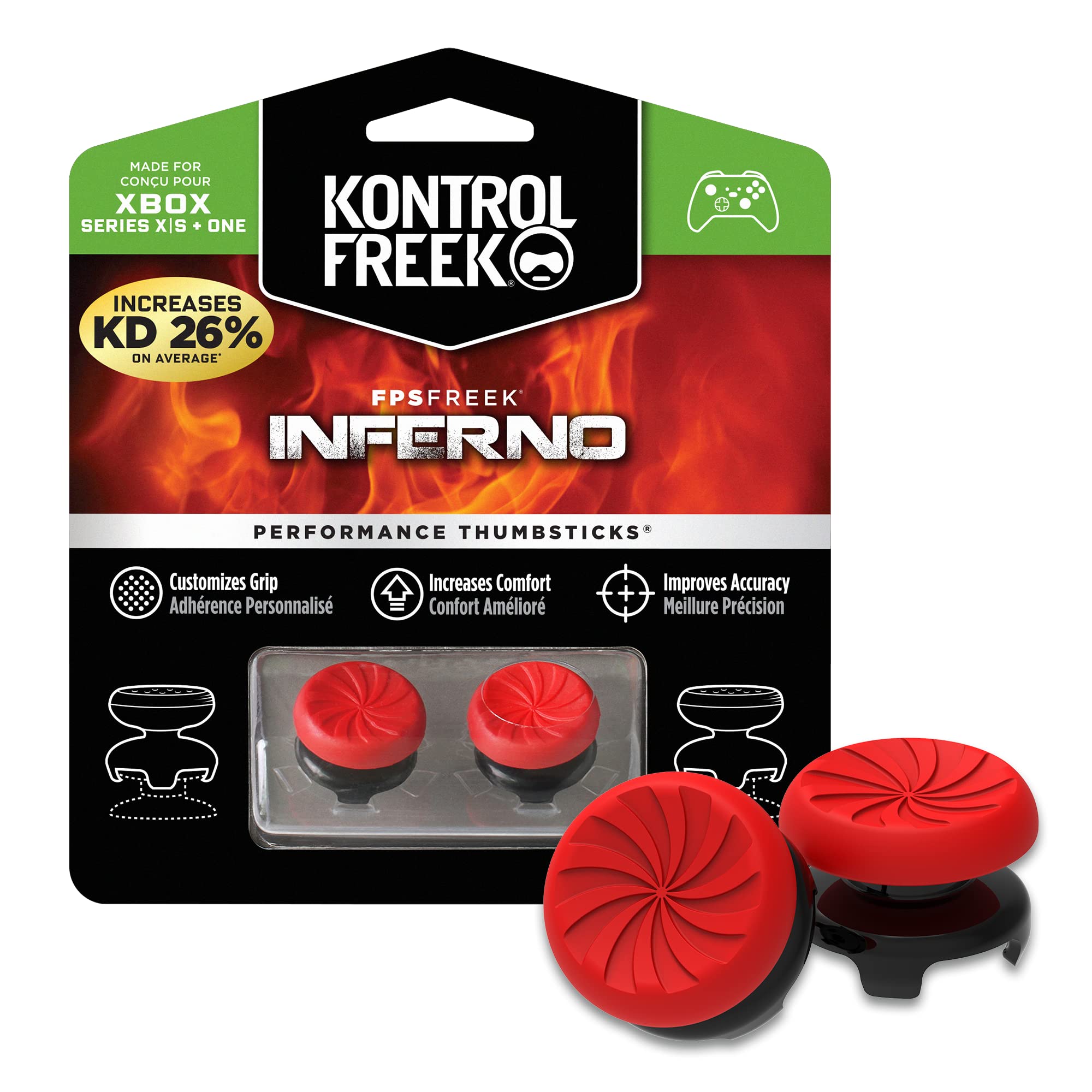 KontrolFreek FPS Freek Inferno for Xbox One and Xbox Series X Controller | Perfo