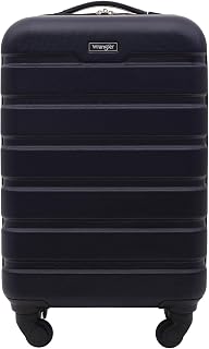 Wrangler 21.5" Spinner Carry-On Luggage, Navy Blue