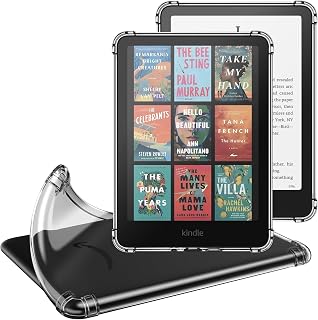 MoKo Case for 7" Kindle Paperwhite 12th Gen 2024 & Kindle Colorsoft, Clear | for Signature Edition 2024, Ultra Thin Clear Flexible Transparent TPU Skin Bumper Back Cover Shell