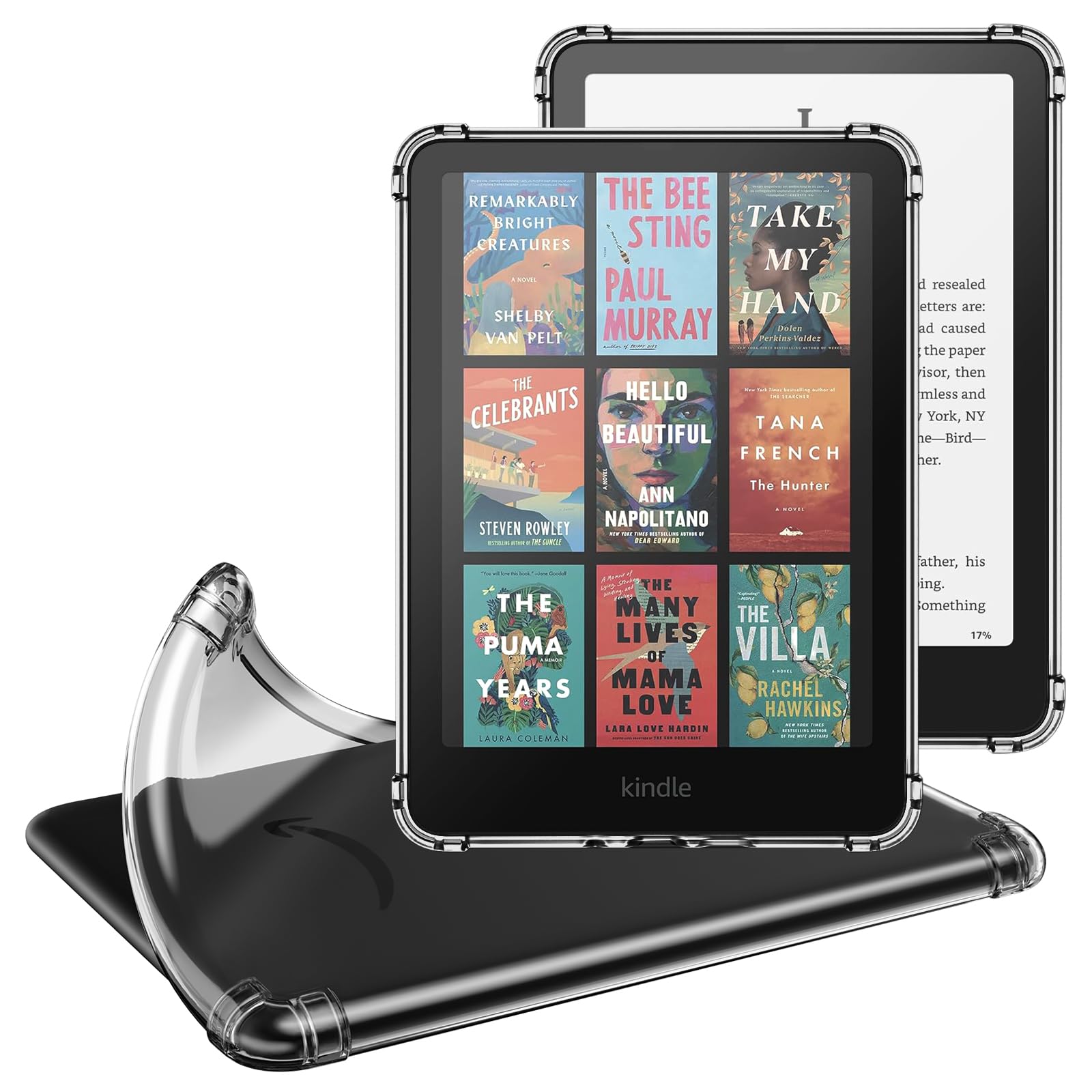 MoKo Case for 7" Kindle Paperwhite 12th Gen 2024 & Kindle Colorsoft, Clear | for