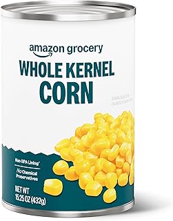 Amazon Grocery, Canned Whole Kernel Corn, 15.25 Oz