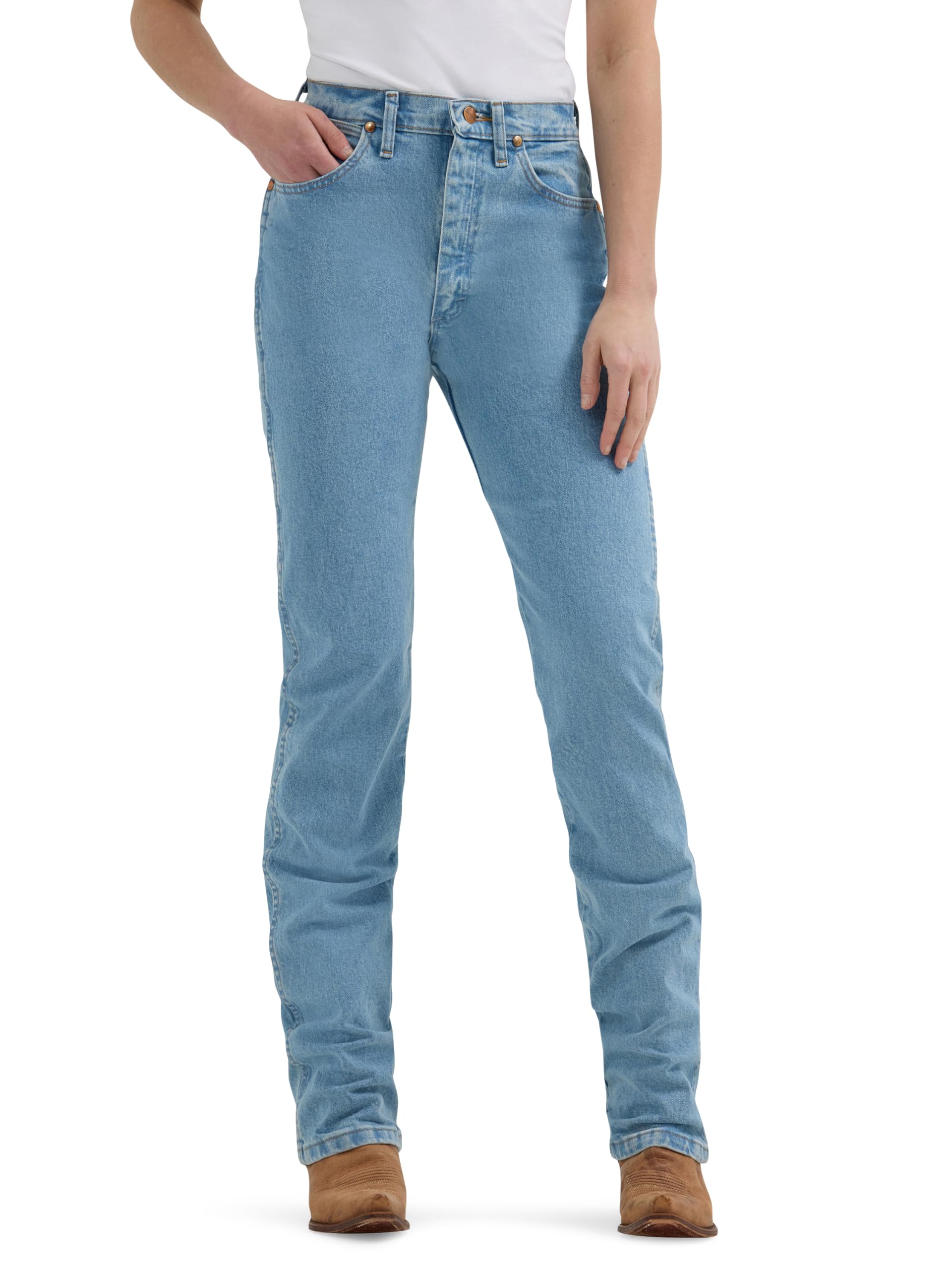 Wrangler Cowboy Cut High Rise Slim Fit Tapered Leg Jean