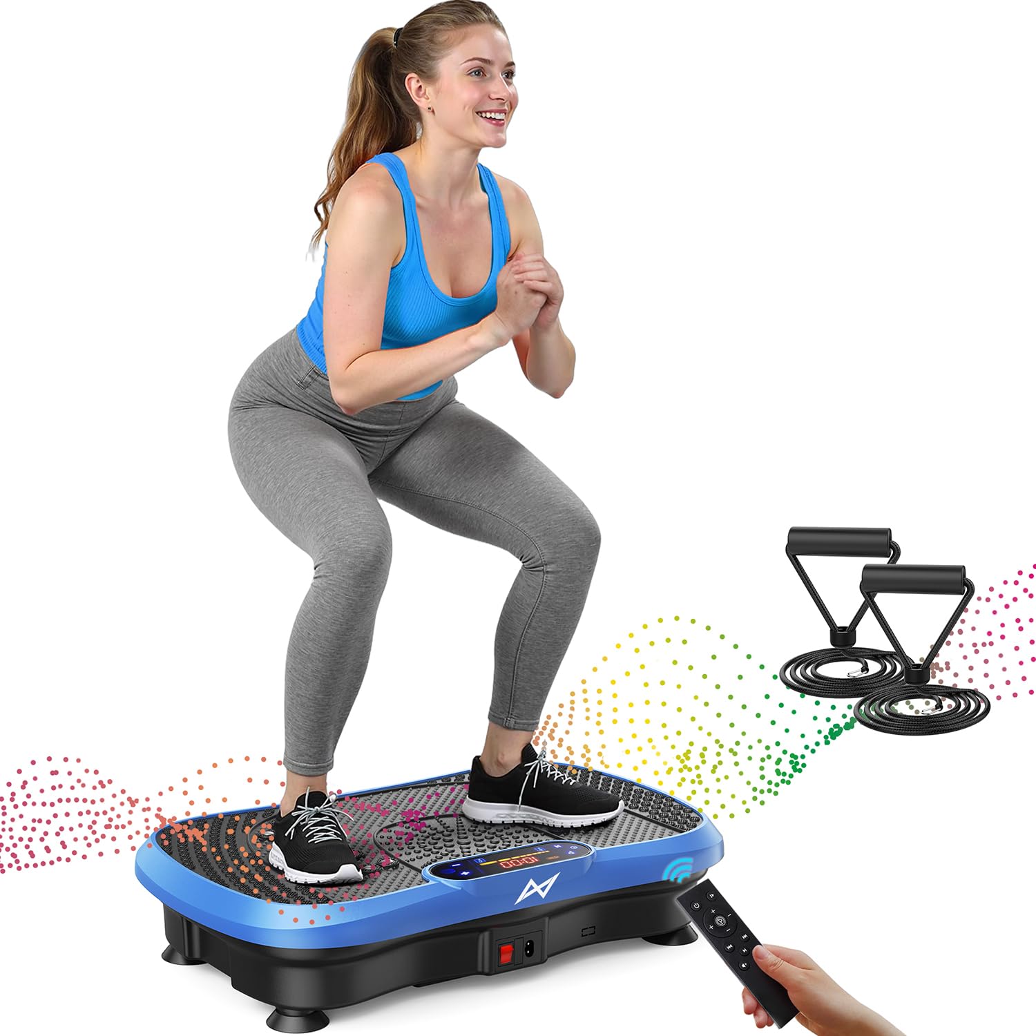 AXV Vibration Plate Exercise Machine Fitness Platform Body Vibrating Board | Pow