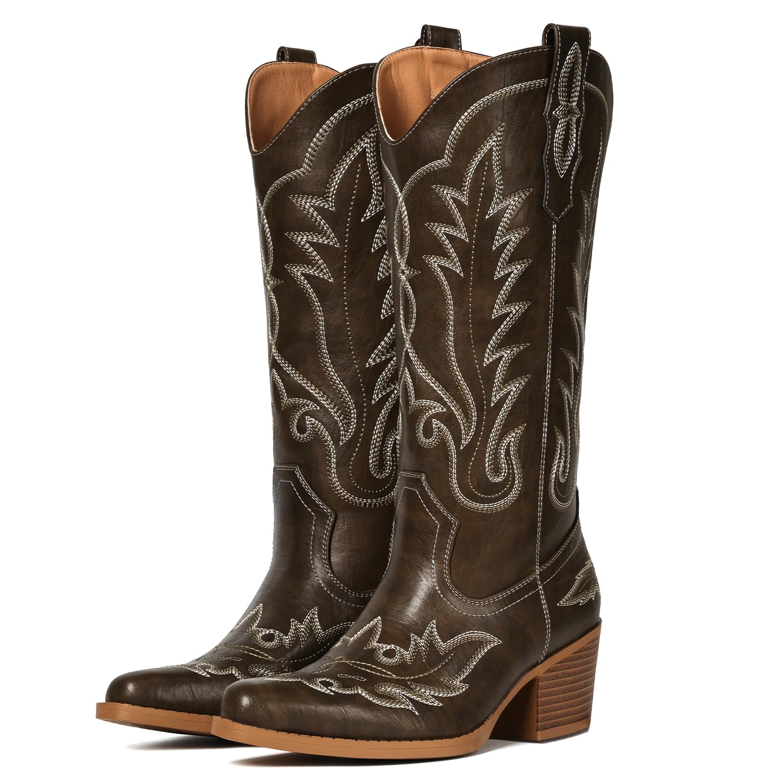 Cowboy Boots for Women Western Mid Calf Cowgirl Boots