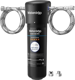 Waterdrop 10UA Under Sink Water Filter System, 11000 Gallons Capacity | Reduce PFOA/PFOS, Reduce Lead, Chlorine, Bad Taste, Odor, NSF/ANSI 42 Certified, Direct Connection to your Faucet