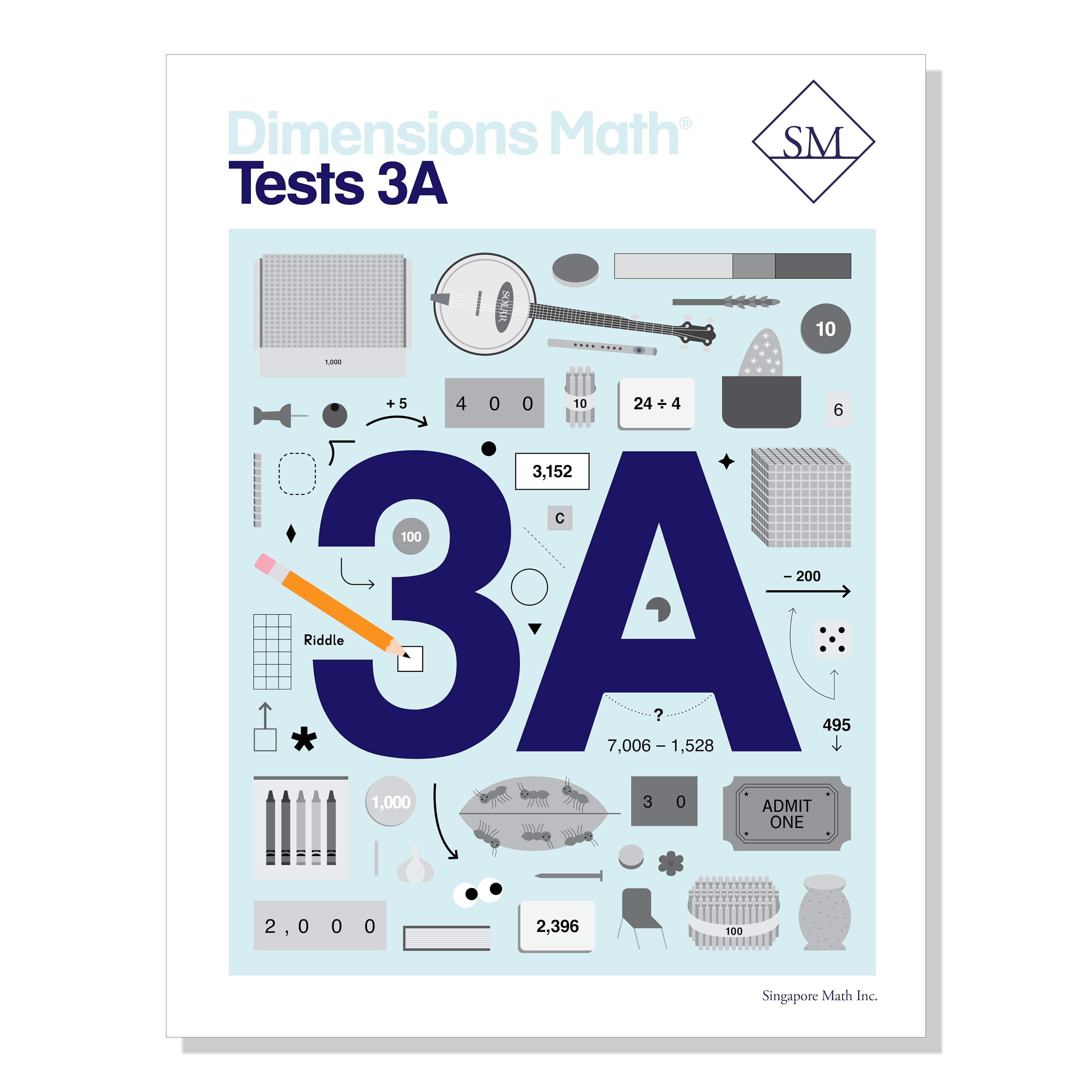 Dimensions Math Tests 3A | Singapore Math Inc. [Paperback]