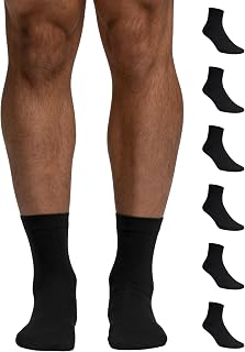 POMPEA 6 Paia Calzini Corti Uomo in Morbido Cotone, Calzini Corti con Polsino Comfort, Tallone e Punta Rinforzata, Traspiranti