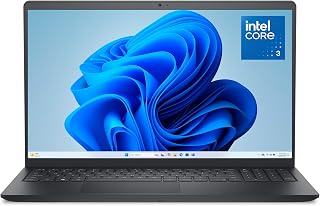 Dell 15 Laptop - Intel Core 3-100U, 8GB RAM, 512GB SSD | FHD 120Hz IPS Anti-Glare 250 nits Display, Intel UHD Graphics, Windows 11 Home (Power Adapter Sold Separately)