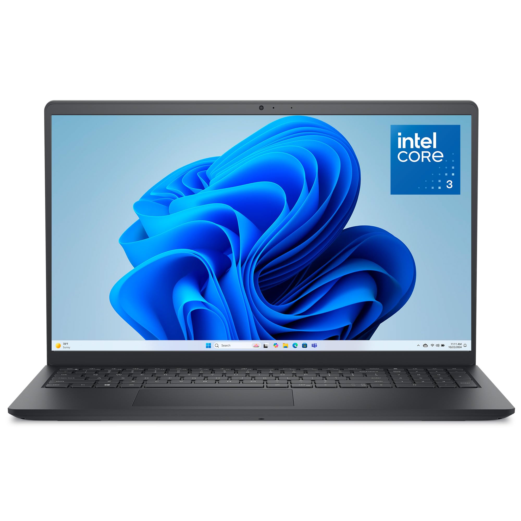 Dell 15 Laptop - Intel Core 3-100U, 8GB RAM, 512GB SSD | FHD 120Hz IPS Anti-Glar