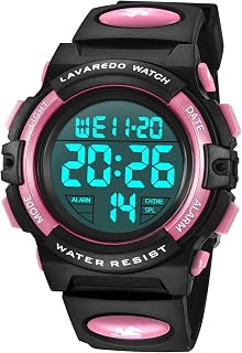 Kid's Watch,Boys Watch Digital Sport Outdoor Multifunction Chronograph LED Waterproof Alarm Calendar Analog Watch for Children with Silicone Band