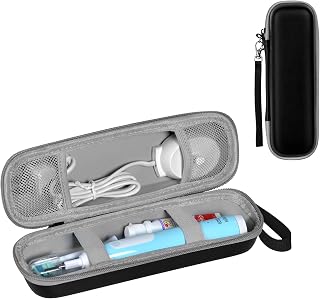 Travel Case for Oral-B/Oral-B Pro 1000 1500 5000 7000 7500 6000 9600/ Phlips Sonicare 4100 5100 1100 6100 5300 7500 Electric Toothbrush (Black)
