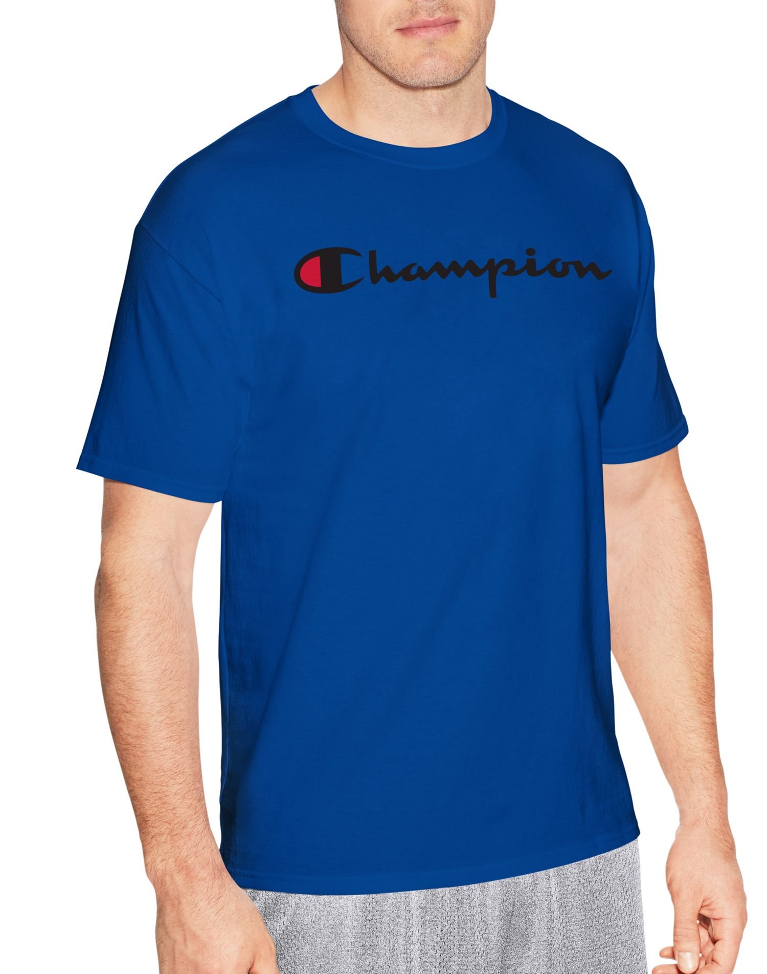 Champion Men's Classic Jersey Script T-Shirt T-Shirt (Pack of 1)