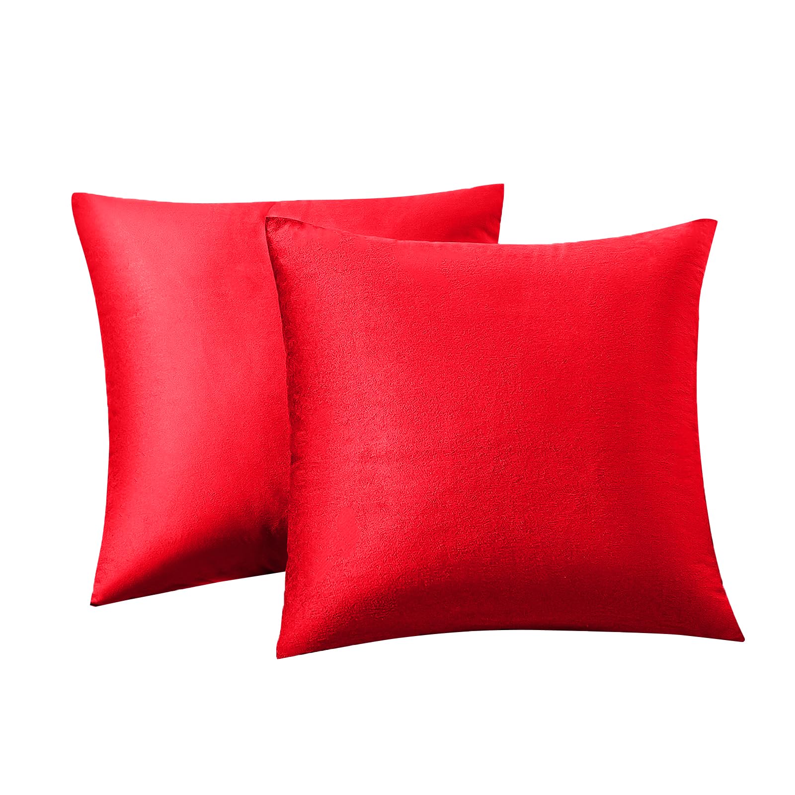 RainRoad 2 Pack Christmas Pillow Covers Soft Velvet Decorative Pillow Covers for