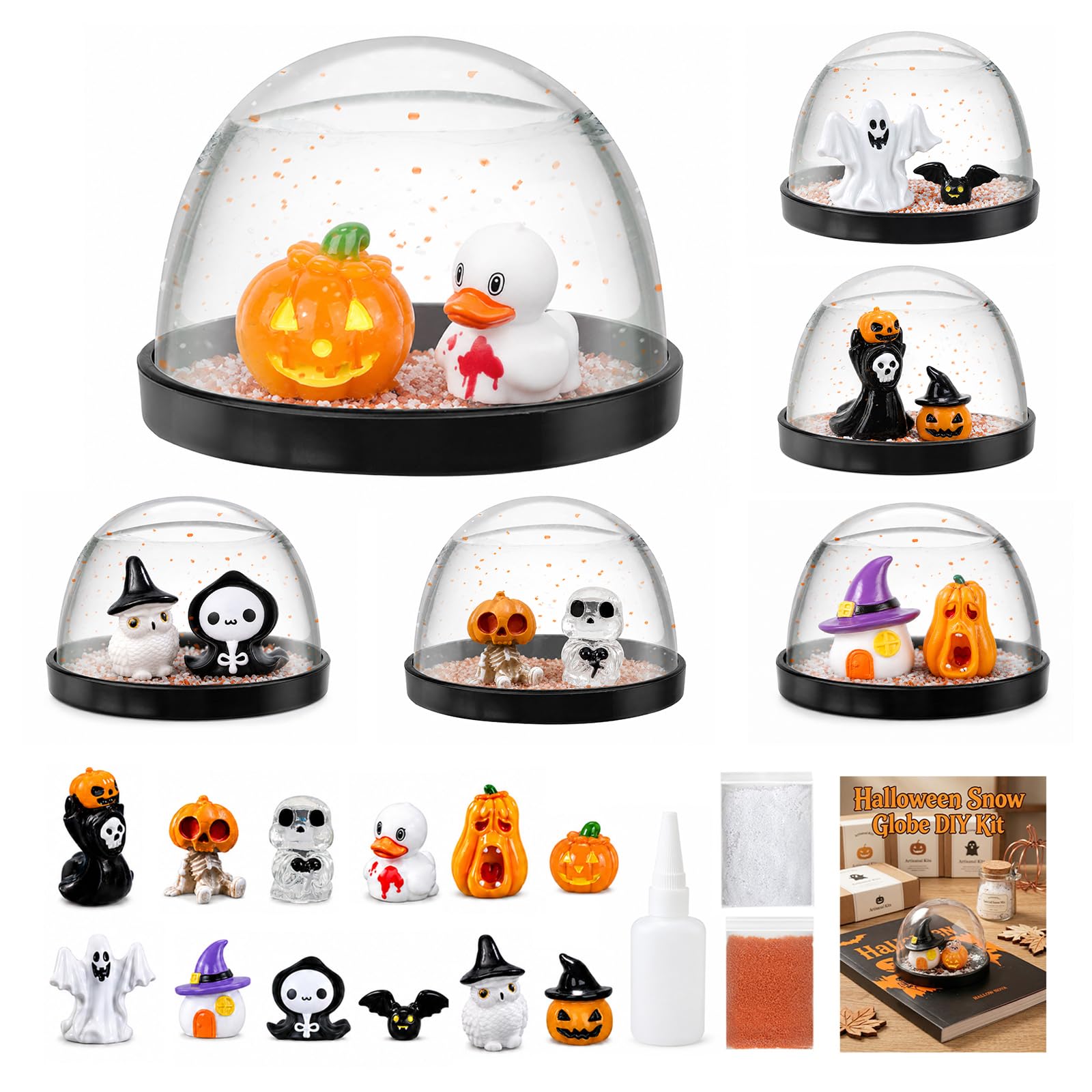 Halloween Snow Globes DIY Craft Kit Halloween DIY Decor Halloween Crafts | DIY 6