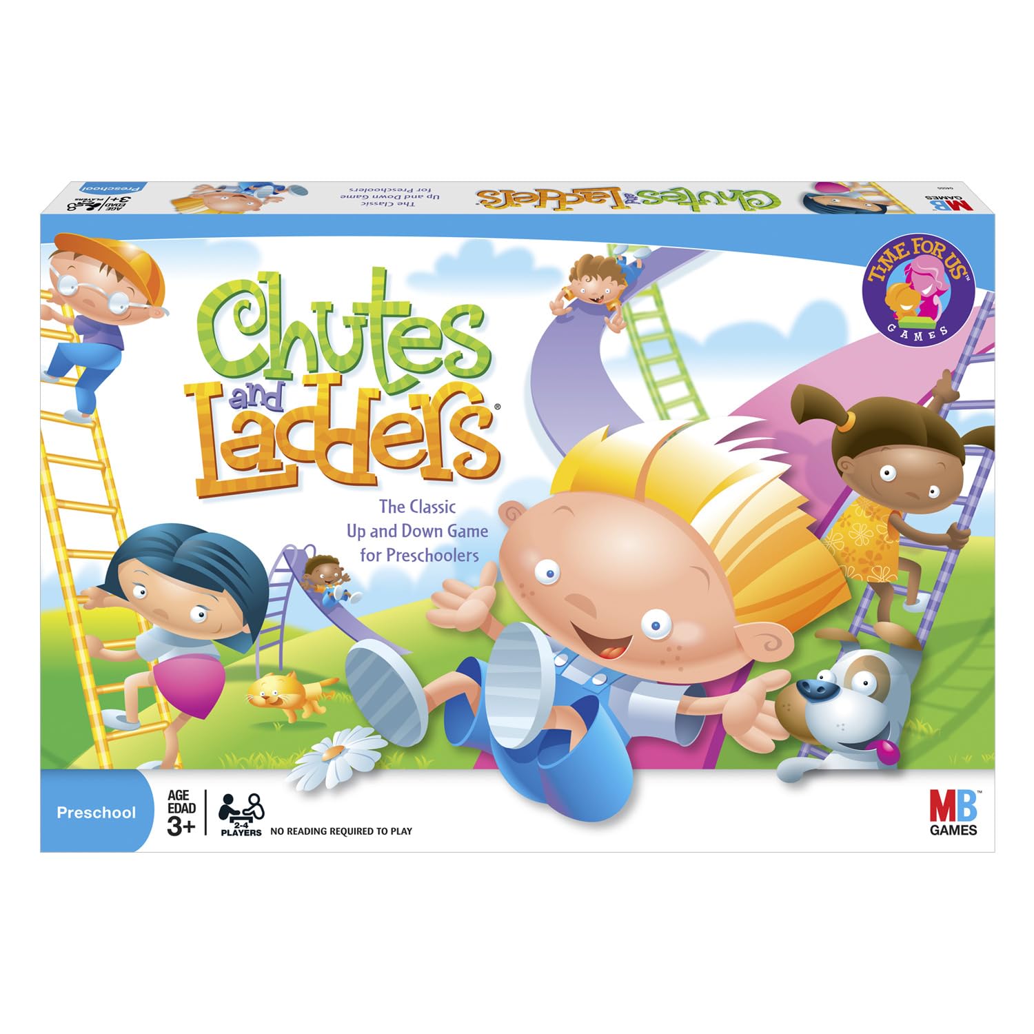 Hasbro Gaming Chutes and Ladders Board Game, 2 to 4 Players, Gift for Kids, Pres