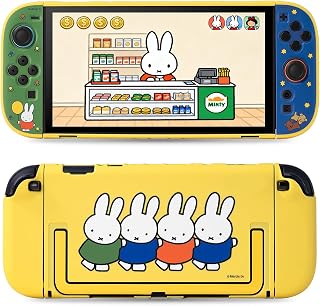 Kuitmor Protective Case Compatible with NS2, Detachable Hollow Shell Anti-Scratche and Shock-Absorption Dockable Hard Shell for Switch 2 Game Console - Vibrant Bunny