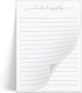Alliance Business Products Personalized Stationery Notepads for Women and Men, 50 Sheets Custom Notepads Personalized with Name Custom Stationery Note Pads for Memo - Multiple Sizes - Long Tails