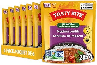 TASTY BITE Madras Lentils All Natural Indian Entree, 6PK CASE