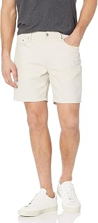 Amazon Essentials Men's Slim Fit Stretch Cotton Blend Shorts Inside Leg 7"