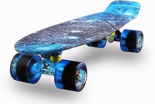 Skateboards Complete 22 Inch Mini Cruiser Retro Skateboard | Kids, Boys, Youths, Beginners