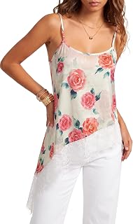 Umenlele Women's Silky Satin Y2k Cami Top