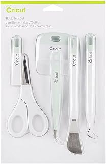 Cricut Basic Tool Set - 5-Piece Precision Tool Kit, Mint | Perfect for Vinyl, Paper &amp; Iron-on Projects - Great Companion for Cricut Cutting Machines