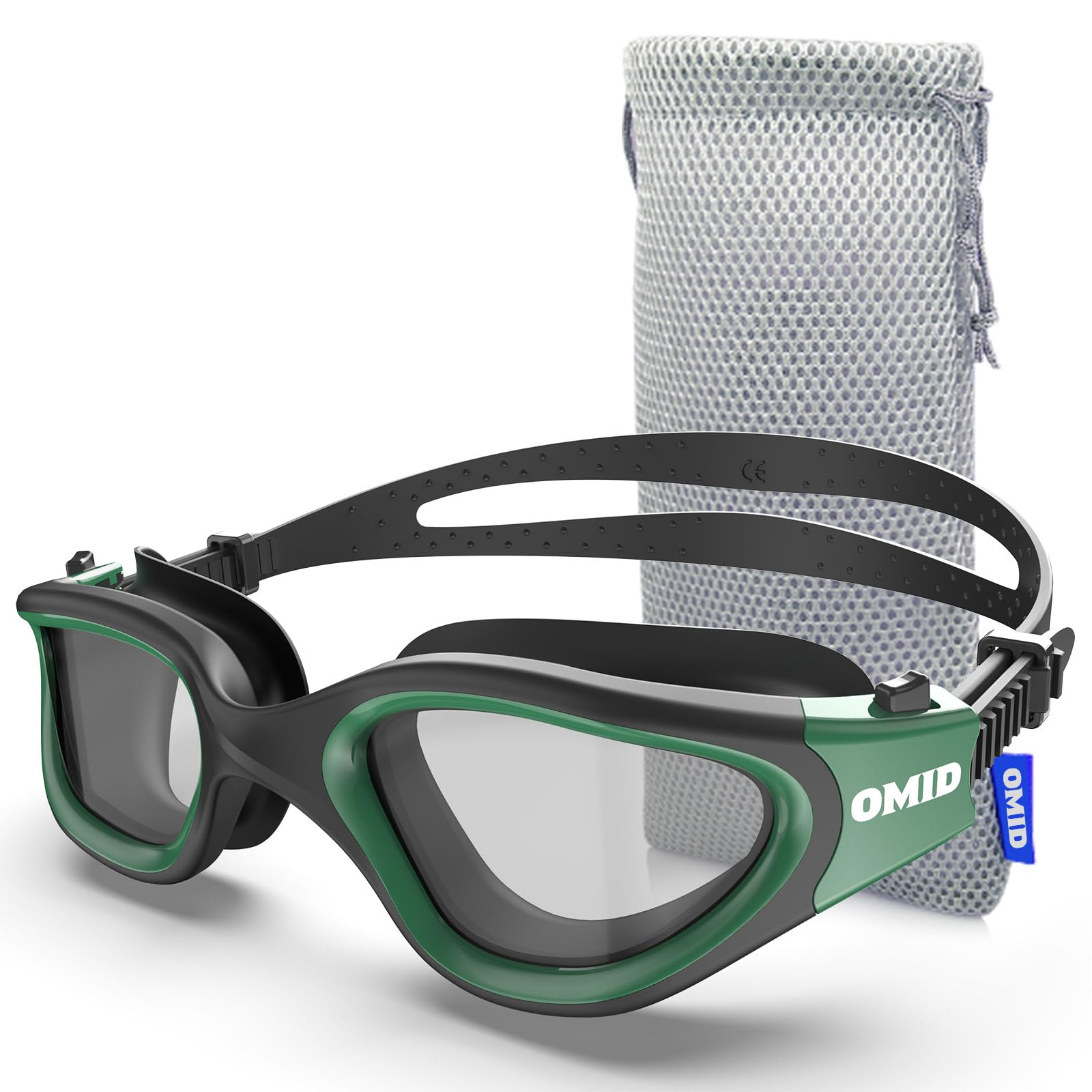 OMID Schwimmbrille, P2 Komfortable Anti-Fog Schwimmbrille für Männer Frauen Erwa