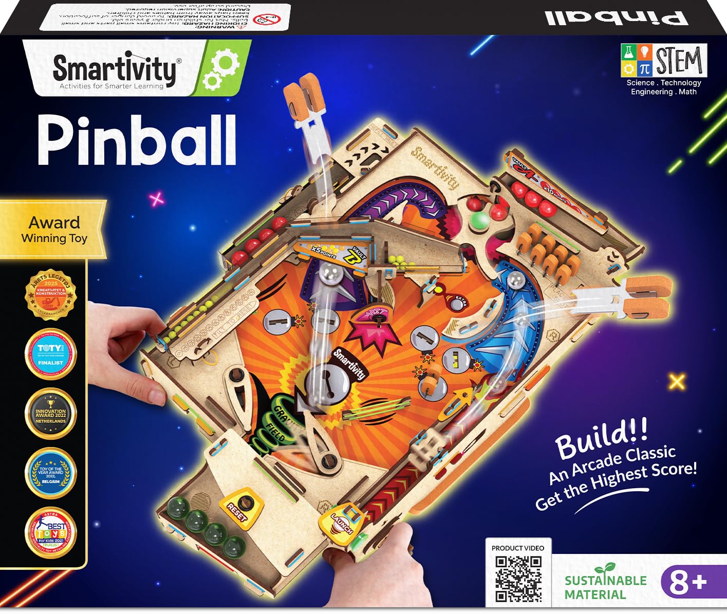 Smartivity DIY Pinball Machine I Global Award Winning Game Ages 8-99 Years | STE