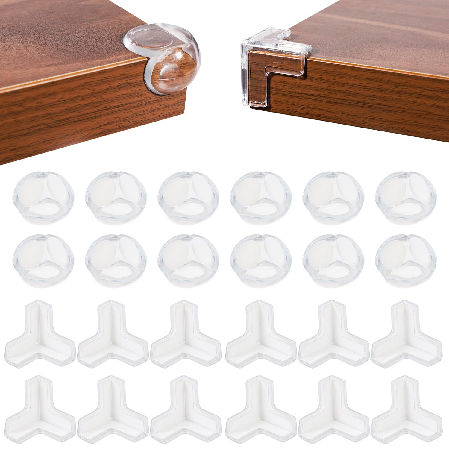 24 Pack Corner Guards Corner Protectors for Baby，Table Corner Protectors for Bab