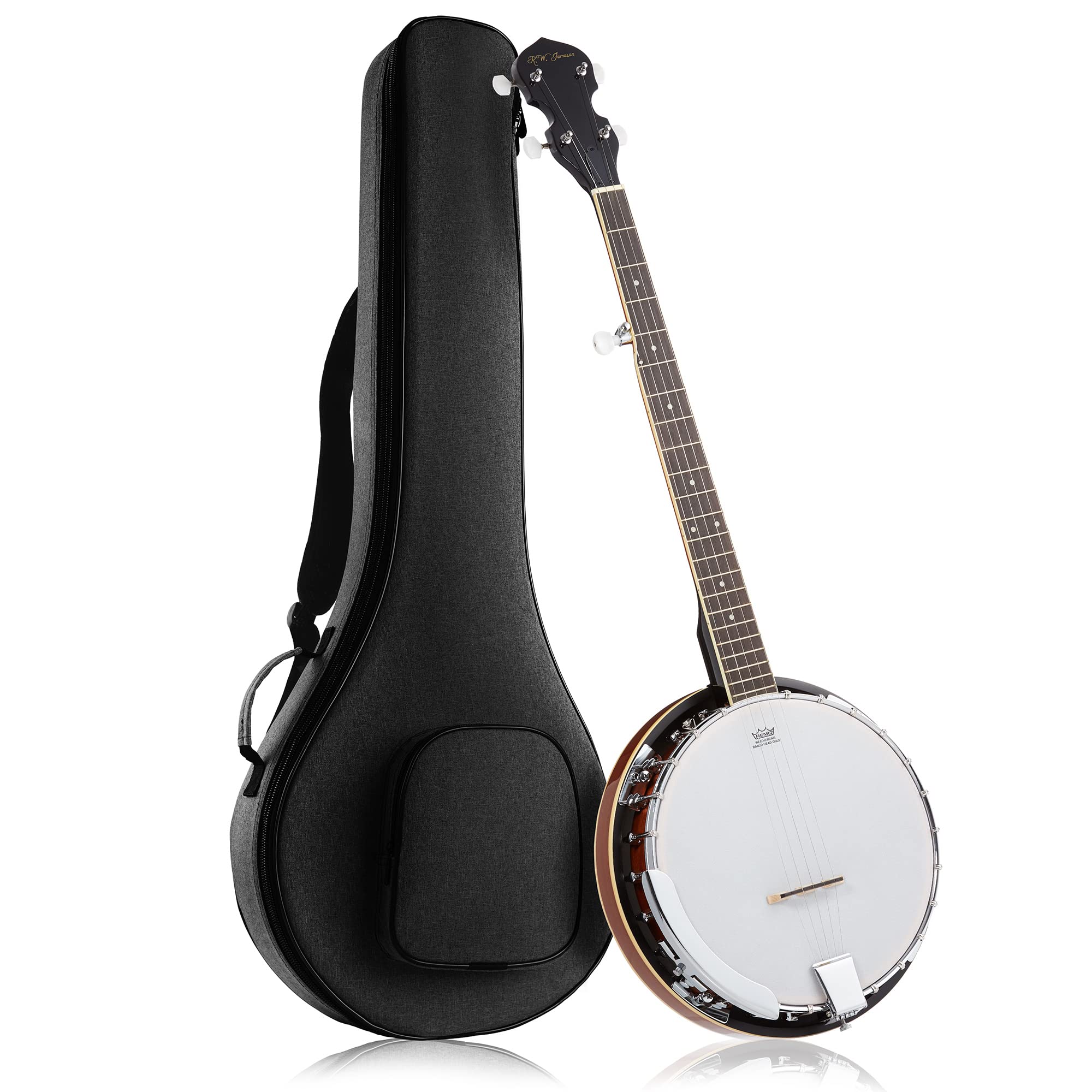 Jameson Guitars 5-String Banjo 24 Bracket with Closed Solid Back and Geared 5th 