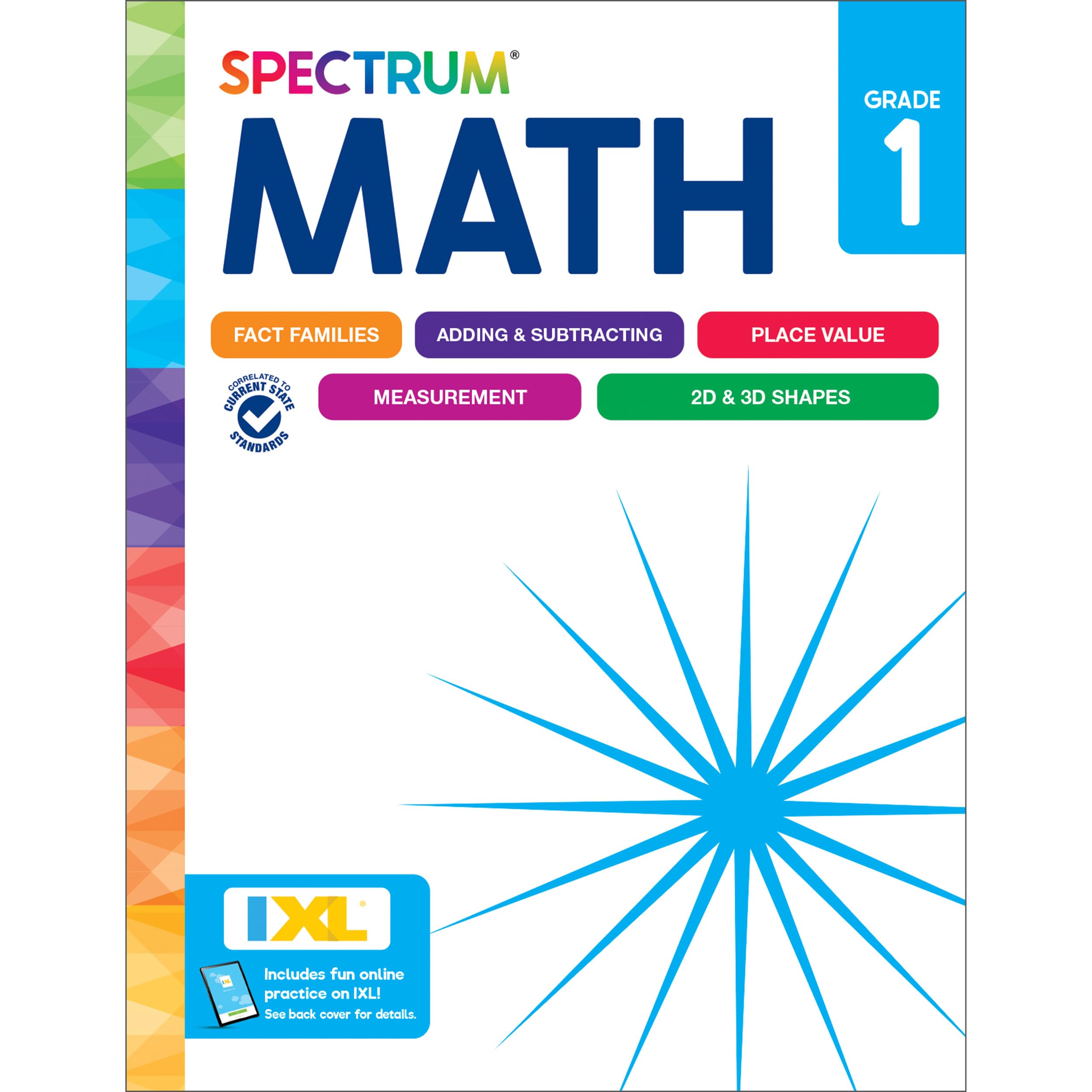 Spectrum 1st Grade Math Workbook, Mathematics Activity Book for Kids Ages 6-7, A