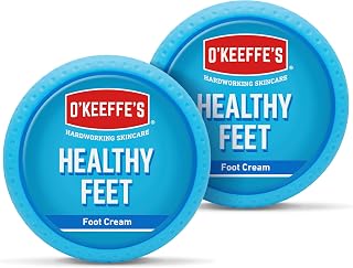 O'Keeffe's Healthy Feet Jar 91g, Twin Pack - Foot Cream for Very Dry Skin, Cracked Heels and Feet | Instantly Boosts Moisture Levels, Creates a Protective Layer & Prevents Moisture Loss