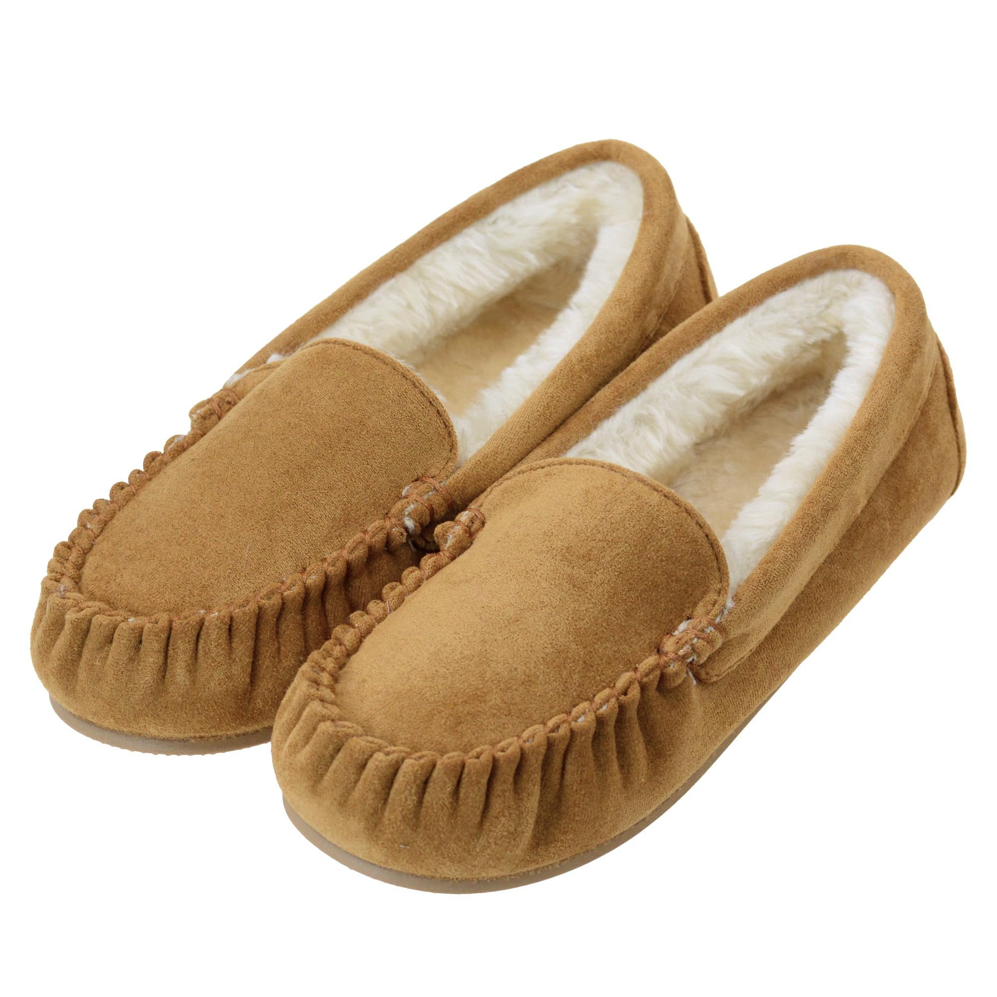 Vonair Womens Moccasin Slippers Cozy Memory Foam Slippers Indoor & Outdoor Fuzzy