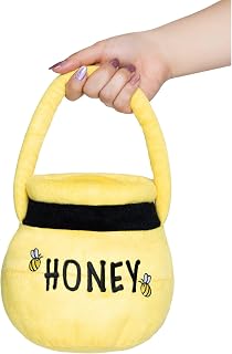 Leg Avenue Honey Pot Purse, Plush Costume Accessory With Zipper Pocket | Perfect For Halloween Costumes, Honey Bee Themed Parties, And Costume Events