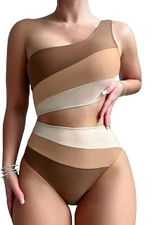 Leoparts One Piece Swimsuits Monokini Monokini One Shoulder Cutout High Swimwear Beachwear