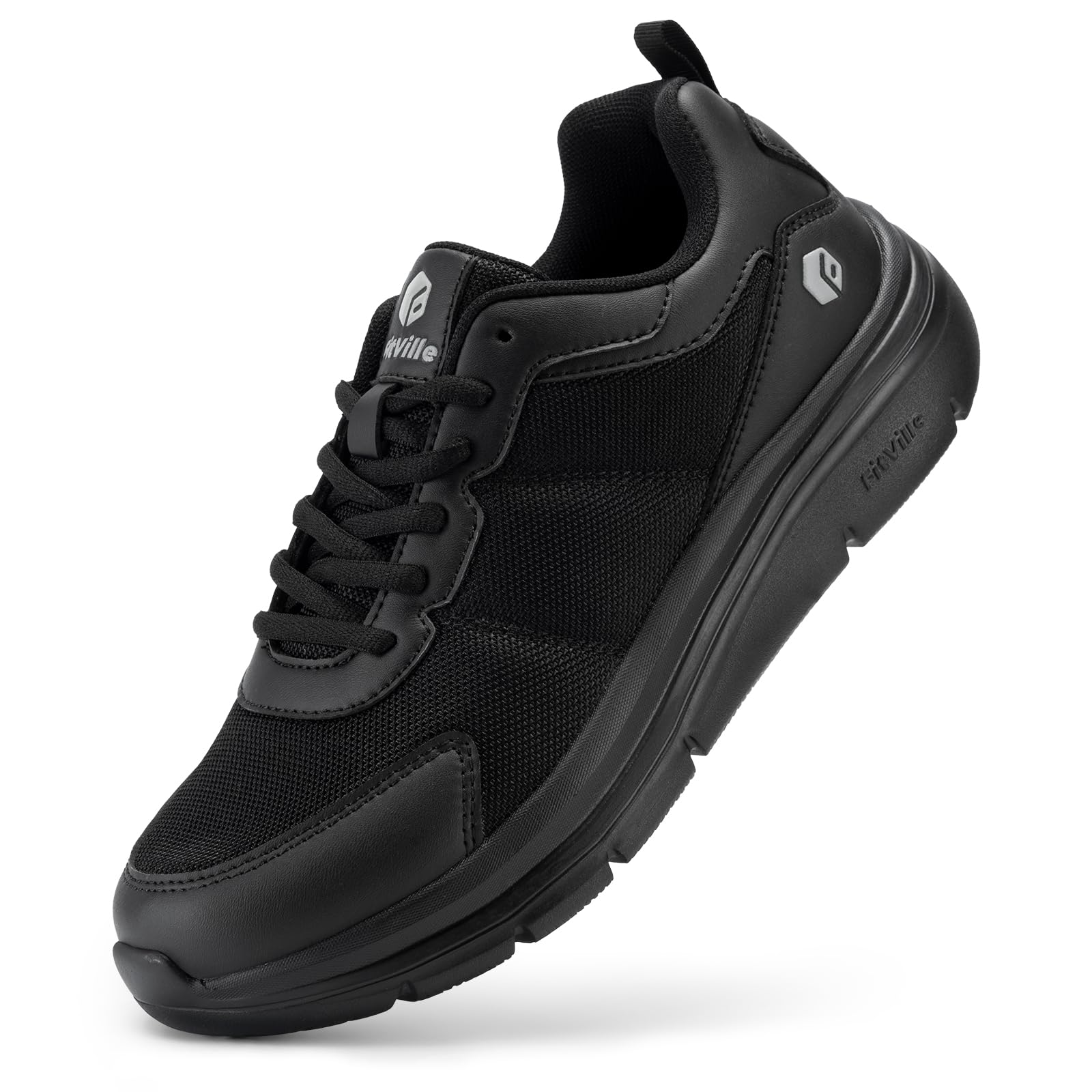 FitVille Mens Extra Wide Fit Trainers Walking Shoes