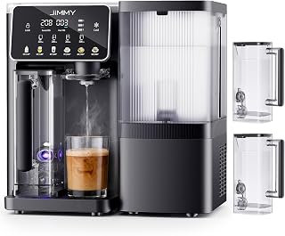 Jimmy R9 Pro Reverse Osmosis Water Filter System Countertop, Cold and Instant Hot Water Dispenser, Mineralized RO Water Purifier with 7-Stage Filtration, Temperature Control, UV, TDS Monitor