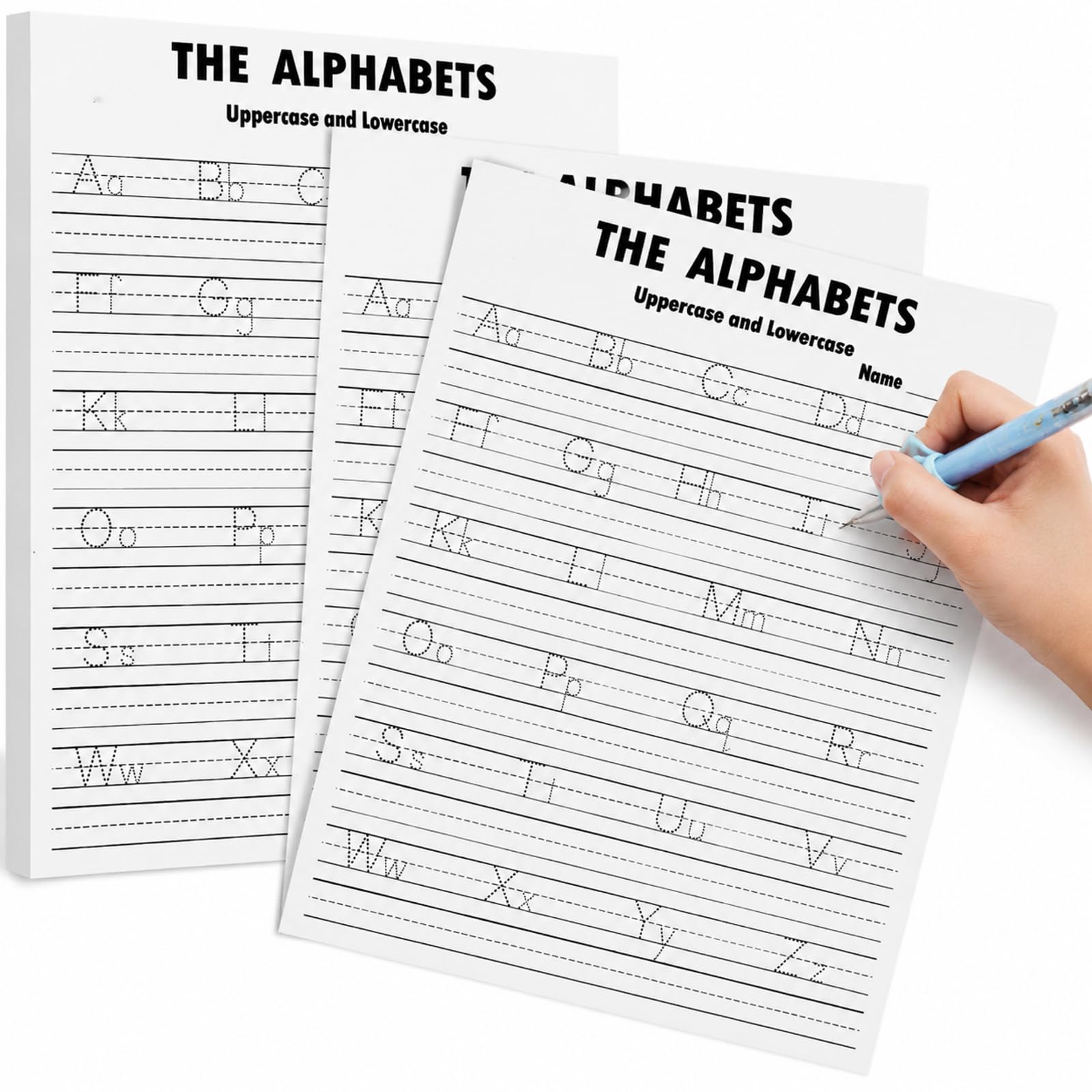 Eaasty 100 Pcs Alphabet Tracing Paper Trace Letters Alphabet Handwriting Practic
