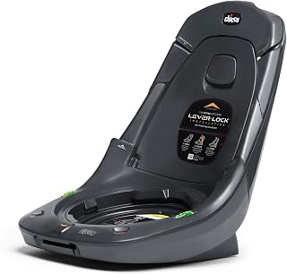 Chicco Fit360 Rotating Convertible Car Seat Base | Additional Base for All Fit360 Car Seats, Self-Tensioning Lock System, 6-Reclines, Anthracite/Grey