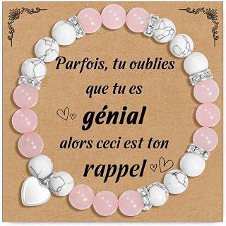 CheersLife Cadeau Femme Bracelet Pierre Naturelle Femme