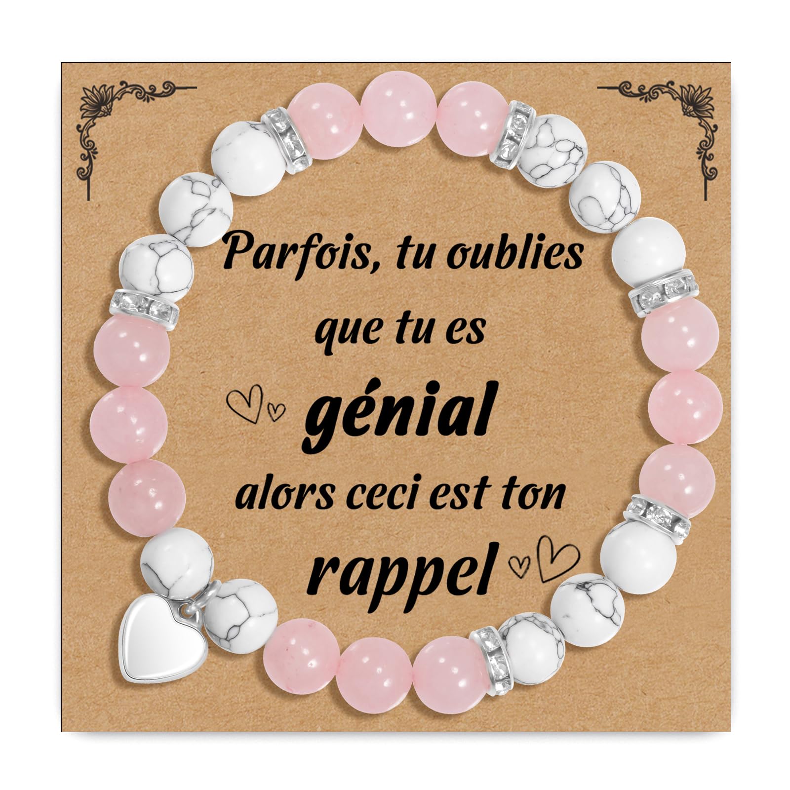 CheersLife Cadeau Femme Bracelet Pierre Naturelle Femme