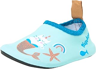 Playshoes Unisex Child Barefoot Water Shoes, Unicorn Sea Cat, 26/27 EU