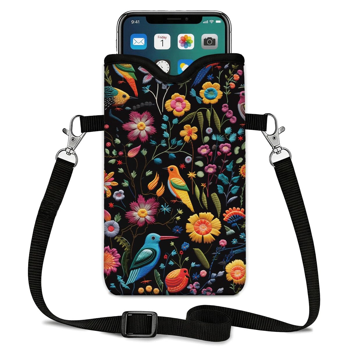 LPQYBSND Neoprene Cell Phone Sleeve Pouch Case Bag, 7.1 x 3.9 in, Shockproof Pho