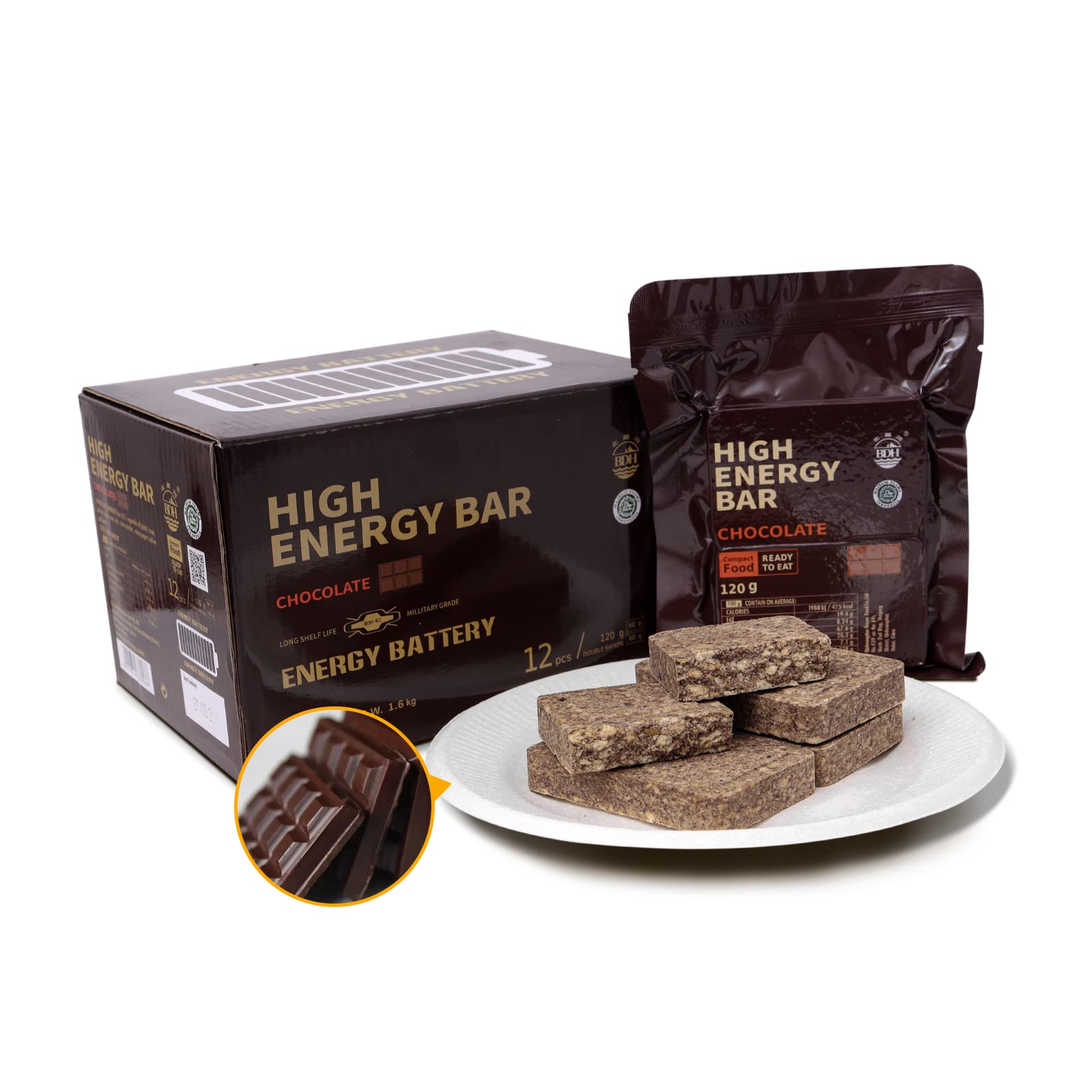 Emergency Food Supply, Mre Meals, 6840 Calorie Survival Food | Chocolate Flavor 