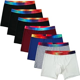 INNERSY Big Boys Cotton Underwear Boxer Briefs 7 Packs